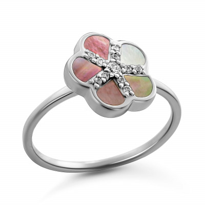 Orphelia® 'Daisy' Women's Sterling Silver Ring - Silver ZR-7585
