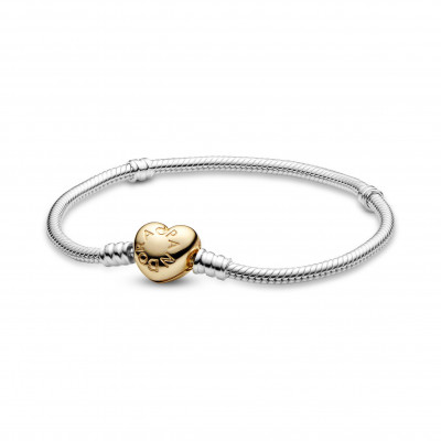 Pandora® 'Pandora Icons' Women's Sterling Silver Bracelet - Silver/Gold 568707C00-19 #1