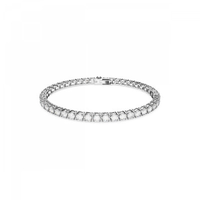 Swarovski® 'Matrix Tennis' Women's Base Metal Bracelet - Silver 5648937