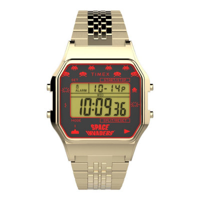 Timex® Digital 'T80 X Space Invaders' Unisex's Watch TW2V30100