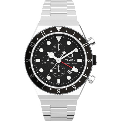 Timex® Chronograph 'Q Gmt Chrono' Men's Watch TW2V69800