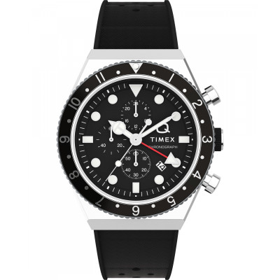 Timex® Chronograph 'Q Gmt Chrono' Men's Watch TW2V70000