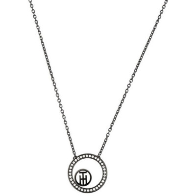 Tommy Hilfiger® Women's Stainless Steel Chain with Pendant - Black 2780521