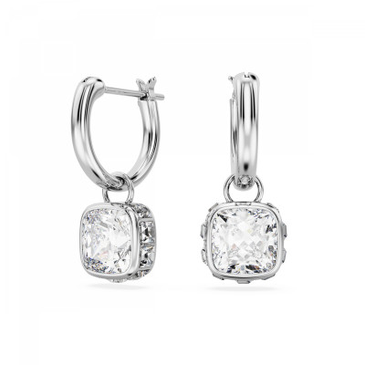 Swarovski® 'Stilla' Women's Base Metal Drop Earrings - Silver 5662919