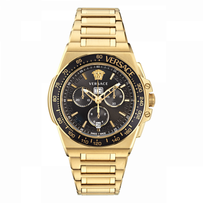 Versace® Analogue \'Greca Time Gmt\' Men\'s Watch VE7C00523 | €910 | Schweizer Uhren
