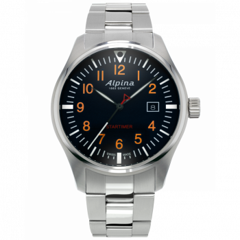 Alpina® Analogue 'Startimer Pilot' Men's Watch AL-240N4S6B