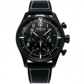 Alpina® Chronograph 'Startimer Pilot' Men's Watch AL-371BB4FBS6
