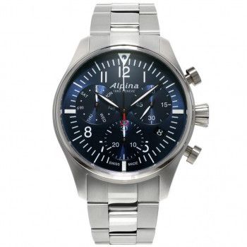 Alpina® Chronograph 'Startimer Pilot' Men's Watch AL-371NN4S6B