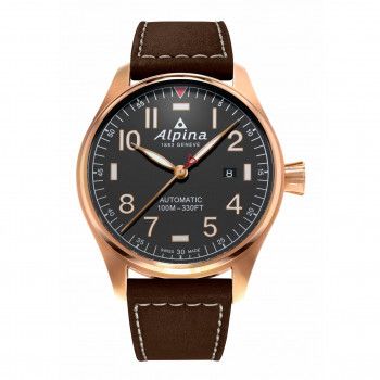 Alpina® Analogue 'Alpiner 4 Shadow' Men's Watch AL-525G4S4