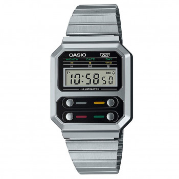 Casio® Digital 'Vintage' Men's Watch A100WE-1AEF