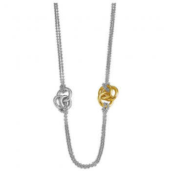Esprit® 'Liasion' Women's Sterling Silver Necklace - Silver/Gold ESNL91898C750