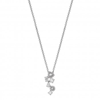 Esprit® 'Shiny Stones' Women's Sterling Silver Chain with Pendant - Silver ESNL92900A420