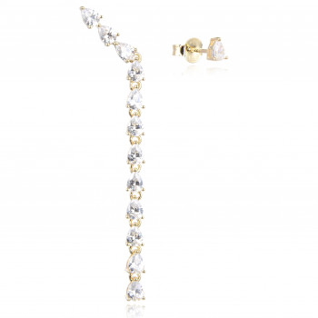 Gena® 'Shine' Women's Sterling Silver Drop Earrings - Gold GBO1352-Y