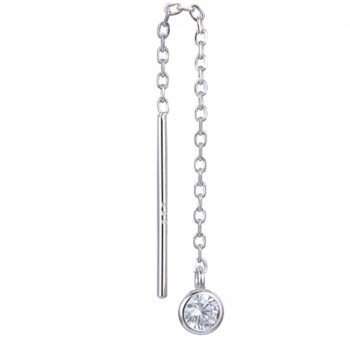 Gena.paris® 'Round' Women's Sterling Silver Drop Earrings - Silver GBO1530/35-W