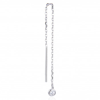 Gena® 'Round' Women's Sterling Silver Drop Earrings - Silver GBO1530/60-W