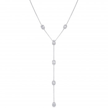 Gena.paris® 'Gabriella' Women's Sterling Silver Necklace - Silver GC1580-W