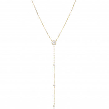 Gena® 'The One' Women's Sterling Silver Necklace - Gold GC1597-Y
