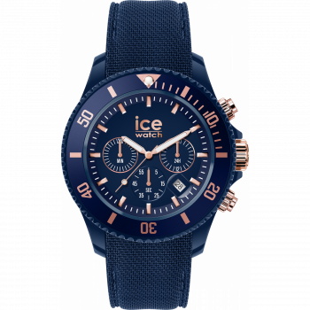 Ice Watch® Chronograph 'Ice Chrono - Dark Blue Rose-gold' Men's Watch 020621
