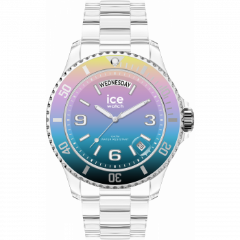 Ice Watch® Analogue 'Ice Clear Sunset - Digitalism' Unisex's Watch (Medium) 021434