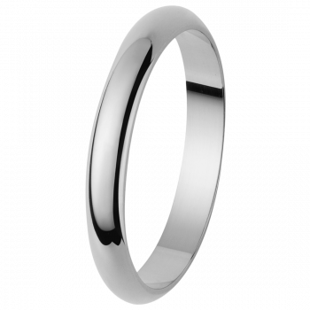 Orphelia® Unisex's Whitegold 9C Wedding ring - Silver OR110/25/NY/64