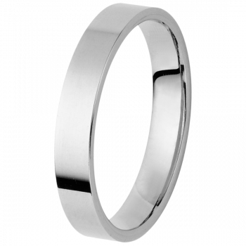 Orphelia® Unisex's Whitegold 9C Wedding ring - Silver OR125/40/NY/56