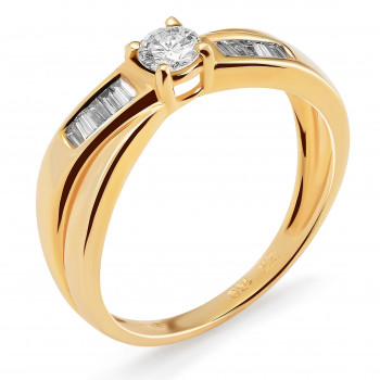 Orphelia® Women's Yellow gold 18C Ring - Gold R4785-H