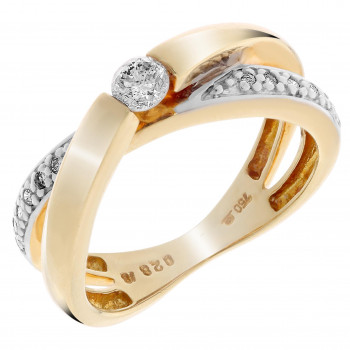 Orphelia® Women's Yellow gold 18C Ring - Gold RD-33091