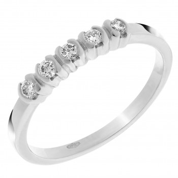 Orphelia® Women's Whitegold 18C Ring - Silver RD-33213/1
