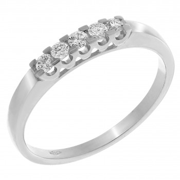 Orphelia® Women's Whitegold 18C Ring - Silver RD-33216/1