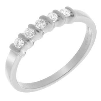 Orphelia® Women's Whitegold 18C Ring - Silver RD-33217/1