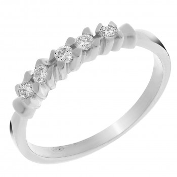 Orphelia® Women's Whitegold 18C Ring - Silver RD-33218/1