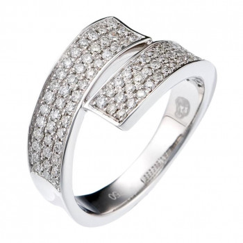 Orphelia® Women's Whitegold 18C Ring - Silver RD-3373