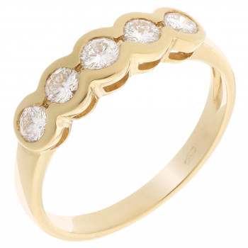 Orphelia® Women's Yellow gold 18C Ring - Gold RD-3905