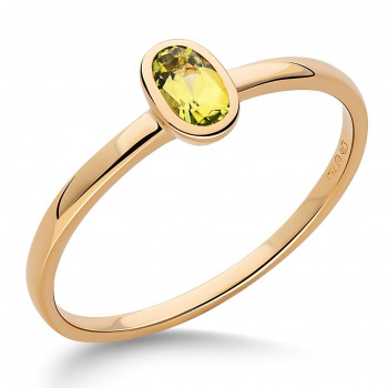 Orphelia® Women's Yellow gold 18C Ring - Gold RD-3926/PRD