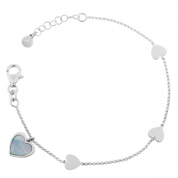 'Zita' Women's Sterling Silver Bracelet - Silver ZA-7168