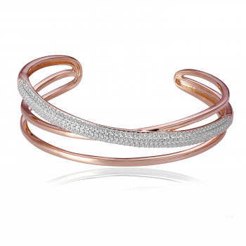 Orphelia® Women's Sterling Silver Bracelet - Rose ZA-7408
