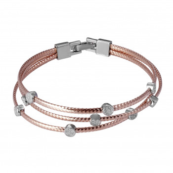 Women's Sterling Silver Bracelet - Rose ZA-7414