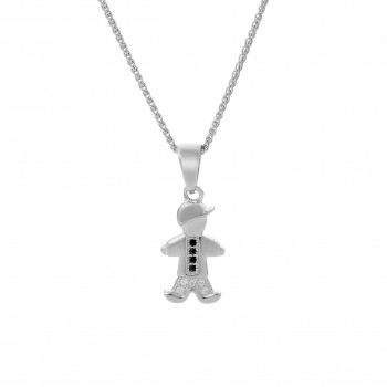 Orphelia® Child's Sterling Silver Chain with Pendant - Silver ZH-7340 #1