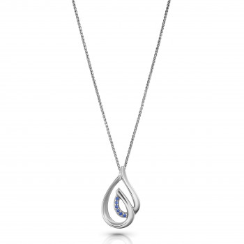 Orphelia® 'Dazzle' Women's Sterling Silver Chain with Pendant - Silver ZH-7518/B #1