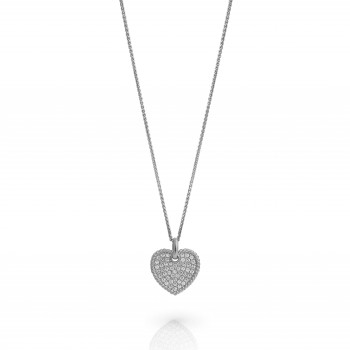 Orphelia Orphelia 'Elite' Women's Sterling Silver Chain with Pendant - Silver ZH-7566 #1