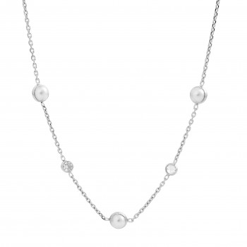 Orphelia® 'Emilia' Women's Sterling Silver Necklace - Silver ZK-7380