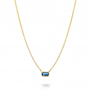 Orphelia® 'Ultimate' Women's Sterling Silver Necklace - Gold ZK-7567/G