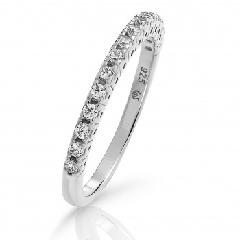 Orphelia® 'Claire' Women's Sterling Silver Ring - Silver ZR-7539