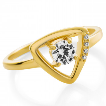 Orphelia® 'Santorini' Women's Sterling Silver Ring - Gold ZR-7570/G