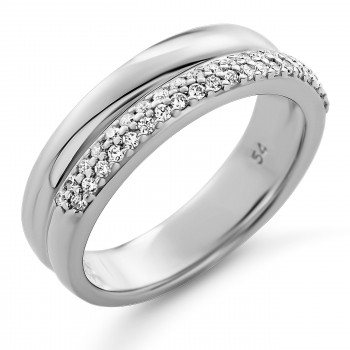Orphelia® 'Emily' Women's Sterling Silver Ring - Silver ZR-7581