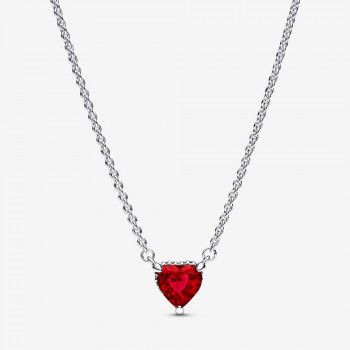 Pandora® 'Elevated Heart' Women's Sterling Silver Necklace - Silver 392542C01-45