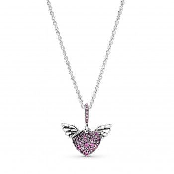 Pandora® Pandora Moments 'Angel Wings' Women's Sterling Silver Chain with Pendant - Silver 398505C02-45
