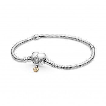 Pandora® 'Disney Moments' Women's Sterling Silver Bracelet - Silver/Gold 569563C01-18