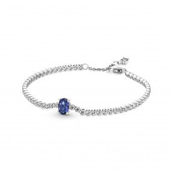 Pandora® 'Pavé Tennis' Women's Sterling Silver Bracelet - Silver 590039C01-18
