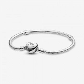 Pandora® Pandora Icons 'Moments Heart' Women's Sterling Silver Bracelet - Silver 590719-17